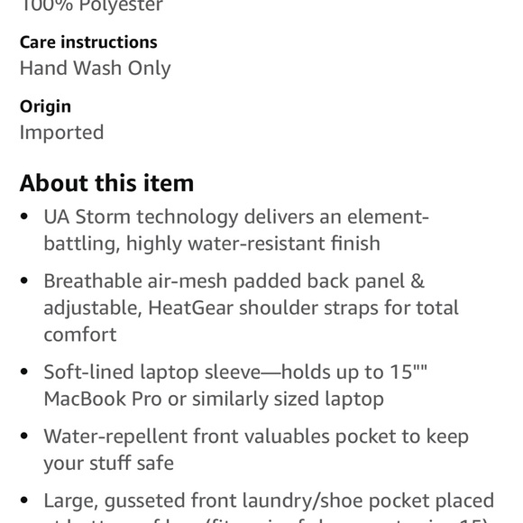 Under Armour Illusion Backpack light green like new - Picture 5 of 6